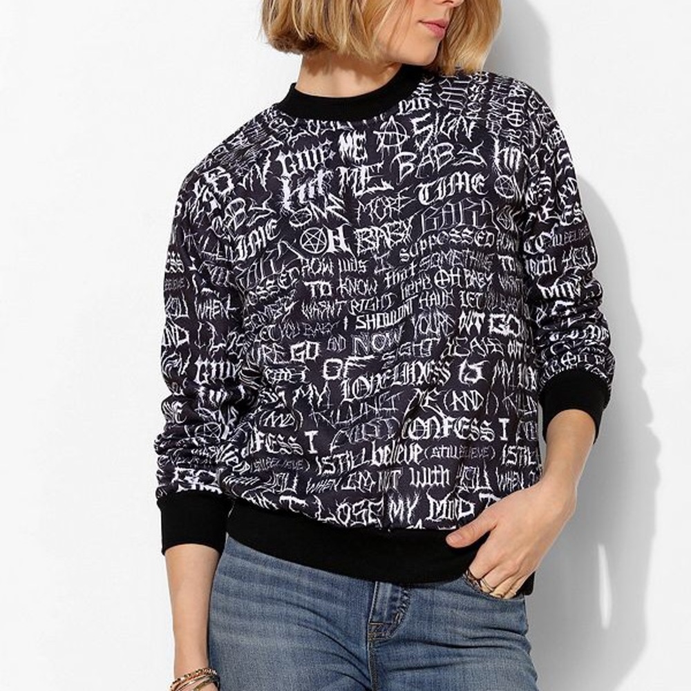 UNIF NWOT Brutal crewneck sweatshirt size S